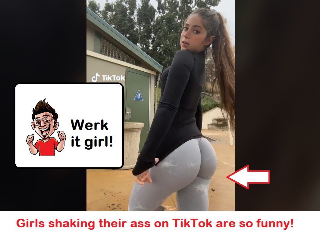 girls shaking their ass on tiktok